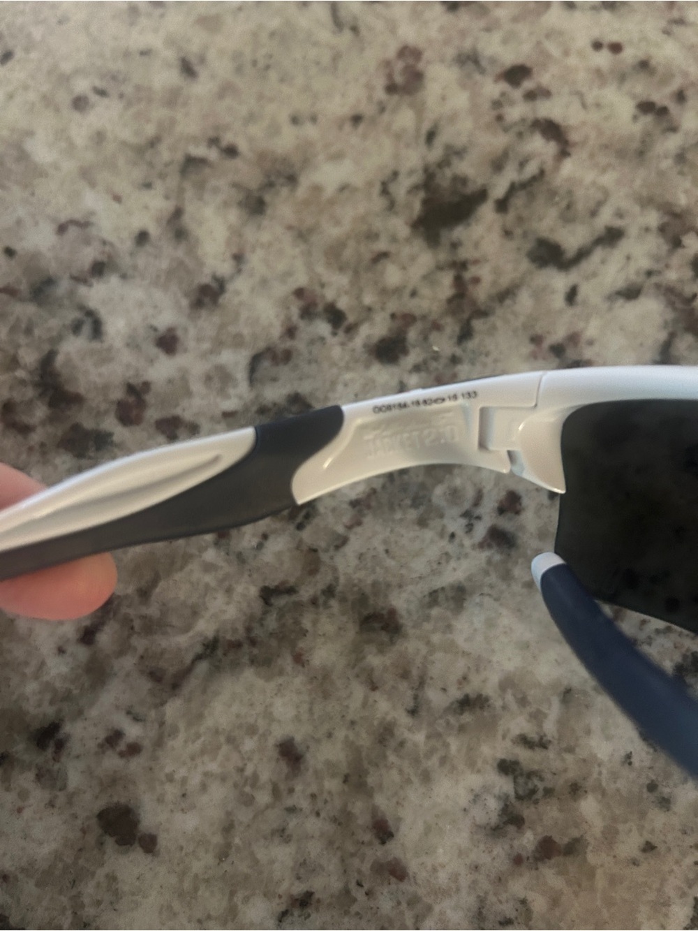 Oakley Team USA Half Jacket 2.0 White Sport Sunglasses w/ Case - Picture 4 of 5